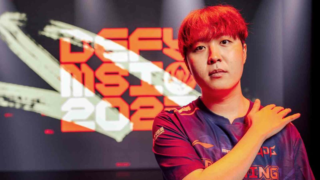   Seo « Kanavi » Jin-hyeok de JD Gaming à la League of Legends – Mid-Season Invitational Features Day le 7 mai 2023 à Londres, Angleterre
