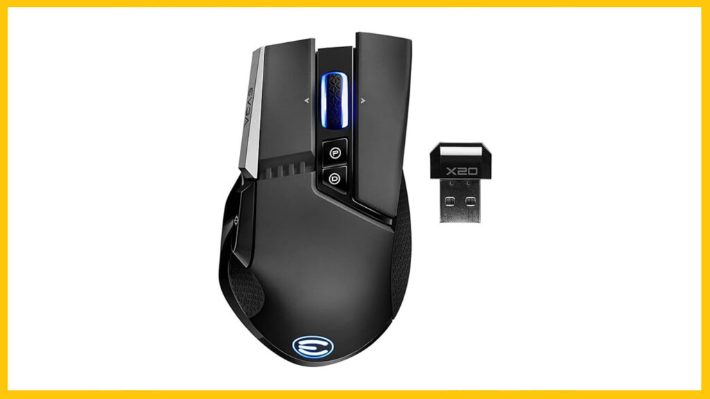 Souris de jeu sans fil EVGA X20 sur Amazon