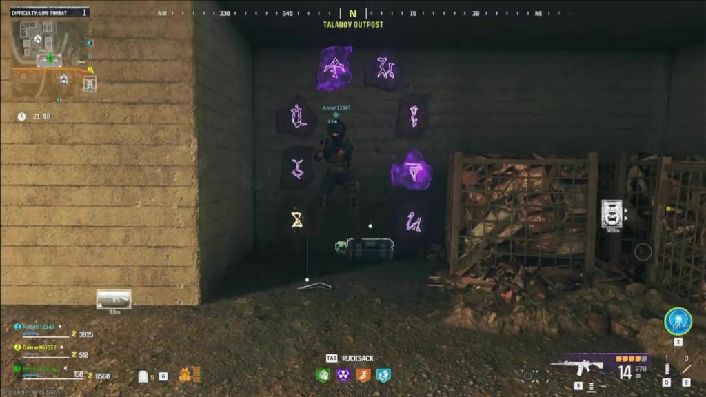 Portail des zombies Porte runique de l'avant-poste de Talanov