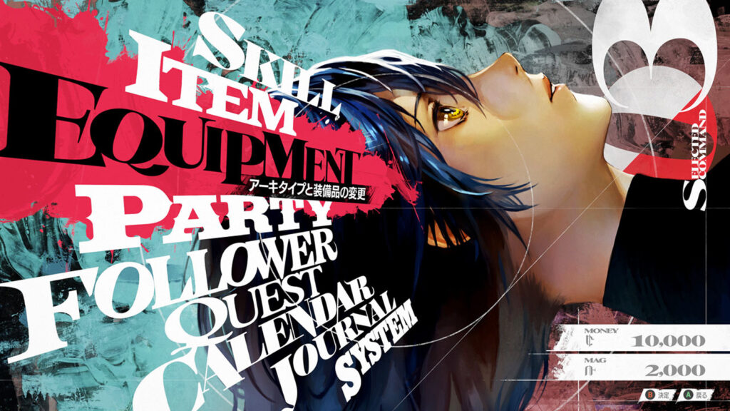 Interface utilisateur du jeu Metaphor ReFantazio