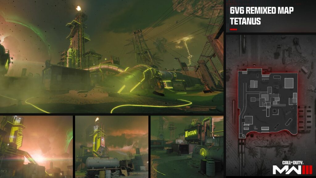 Carte du tétanos dans l'événement MW3 Vortex