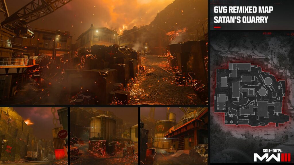 Carte de la carrière de Satan dans l'événement MW3 Vortex