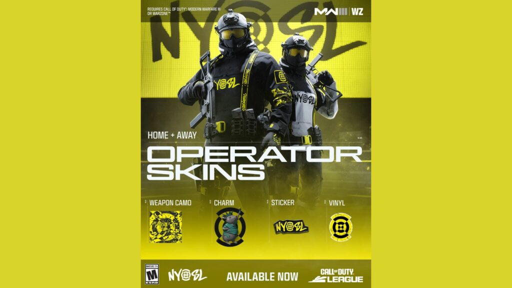 Tous les skins Call of Duty League pour chaque équipe de la saison 2024 Pack d'équipe CDL 2024 des Subliners de New York