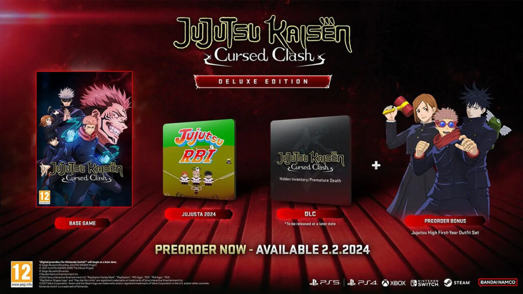 Ensemble Jujutsu Kaisen Cursed Clash Deluxe Edition