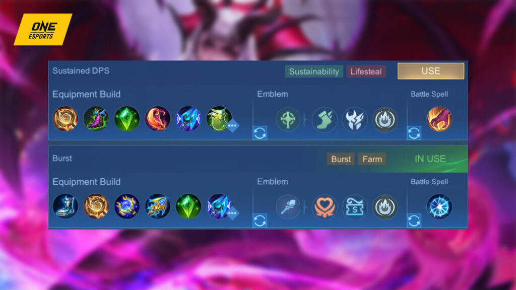 Mobile Legends : Bang Bang mage Alice, meilleure construction