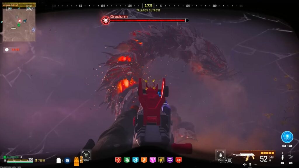 Capture d'écran du combat contre le boss Greylorm MW3 Zombies du guide de MrDalekJD