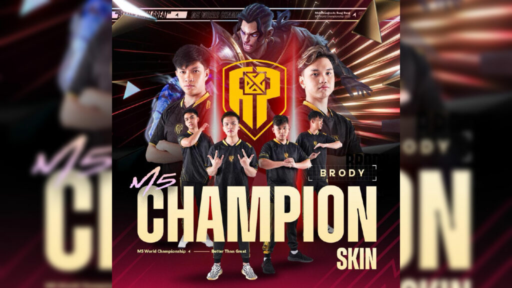 Liste complète des skins de champion de la série M dans Mobile Legends AP Bren choisit Brody pour le skin de champion M5