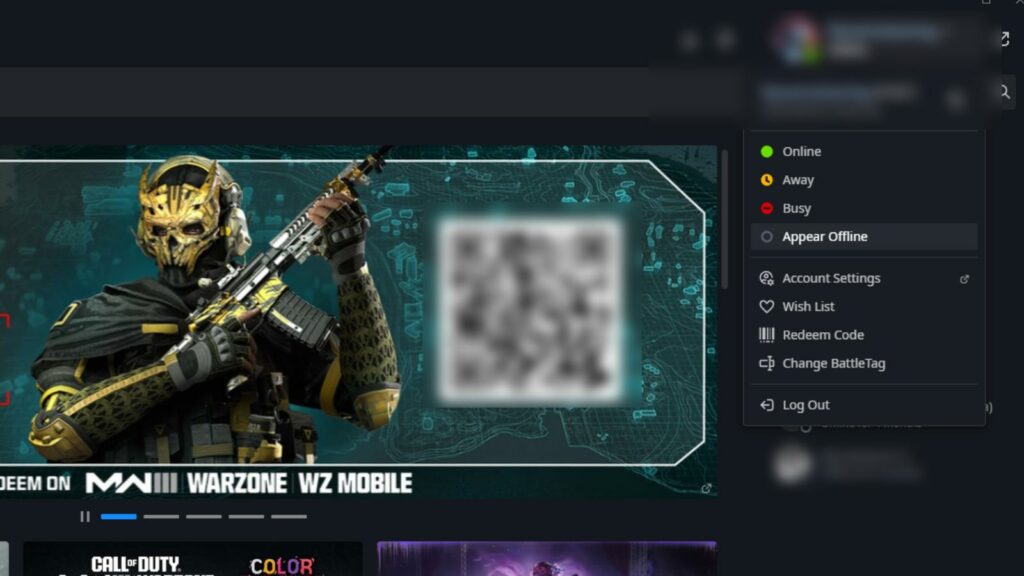 Comment apparaître hors ligne sur Modern Warfare 3 et Warzone Comment apparaître hors ligne sur MW3 sur Battle Net