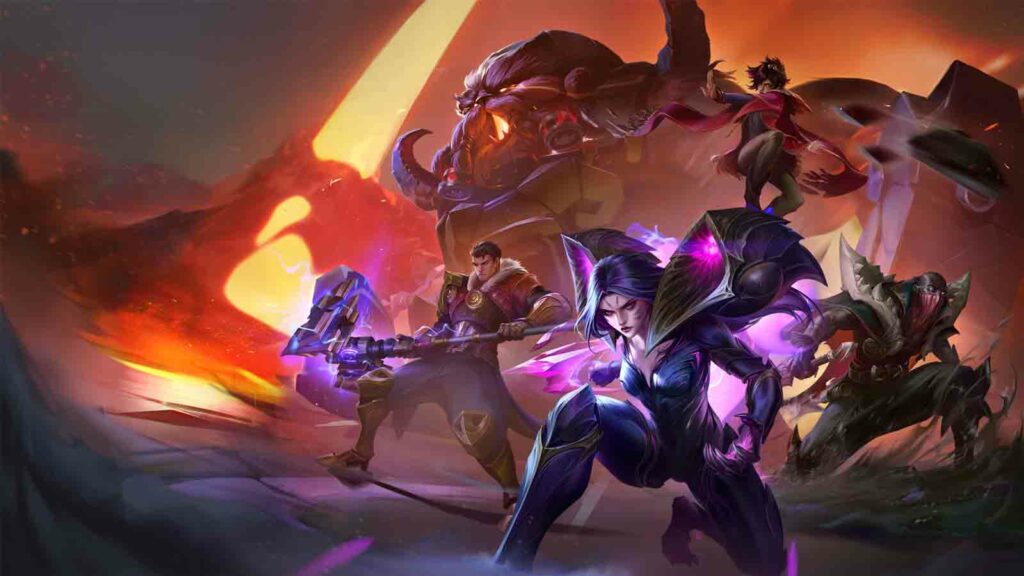 Vanguard arrive bientôt sur League of Legends – et cette région SEA est la première à le tester Fond d'écran splashart officiel de League of Legends mettant en vedette Kai'Sa, Jayce, Pyke, Taliyah et Ornn