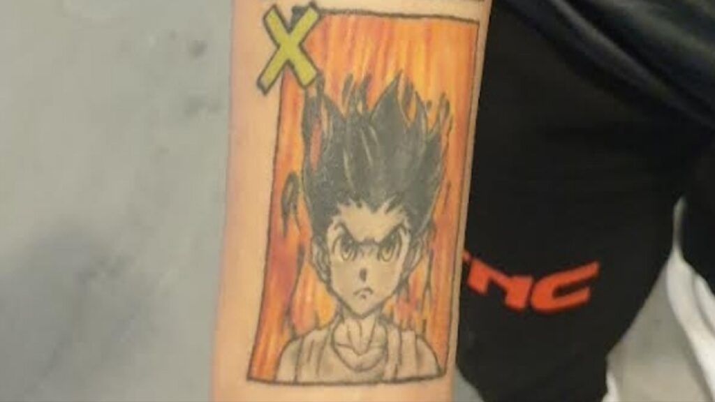 Gon de Hunter X Hunter est l'un des tatouages ​​​​animes de Benthings