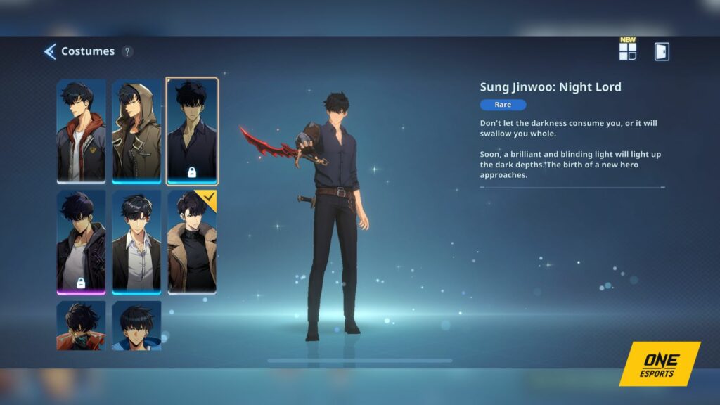 Solo Leveling Arise Costumes de Sung Jinwoo, Sung Jinwoo : Night Lord