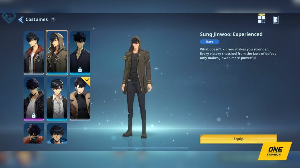 Solo Leveling Arise Costumes de Sung Jinwoo, Sung Jinwoo : Expérimenté