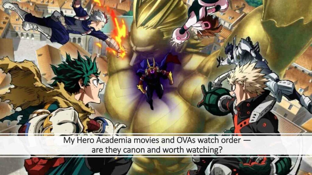 Visuel clé officiel du film My Hero Academia avec son casting principal dans ONE Esports Image vedette pour l'article « Ordre de visionnage des films et OAV My Hero Academia : sont-ils canon et valent-ils la peine d'être regardés ? »