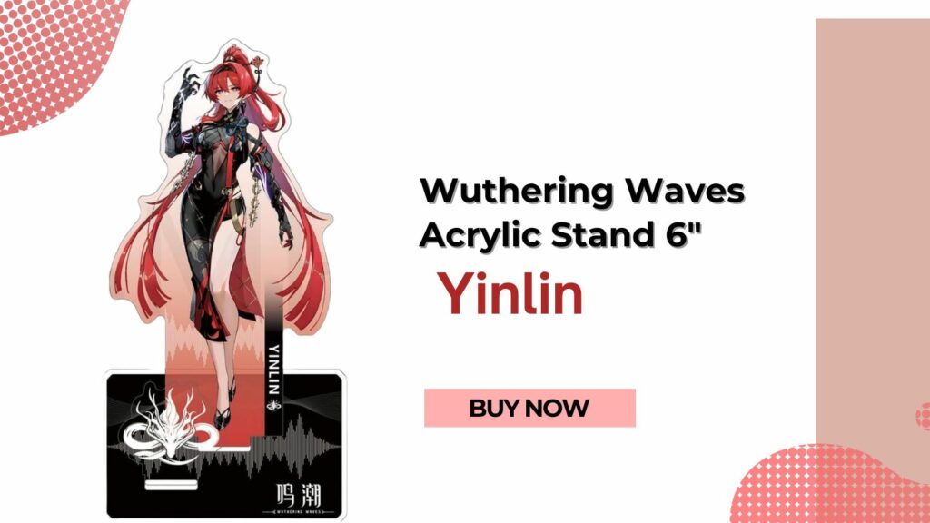 Wuthering Waves Merch Figure Support Acrylique 6" Personnage Type Combiné Double Couche Décoration De Bureau