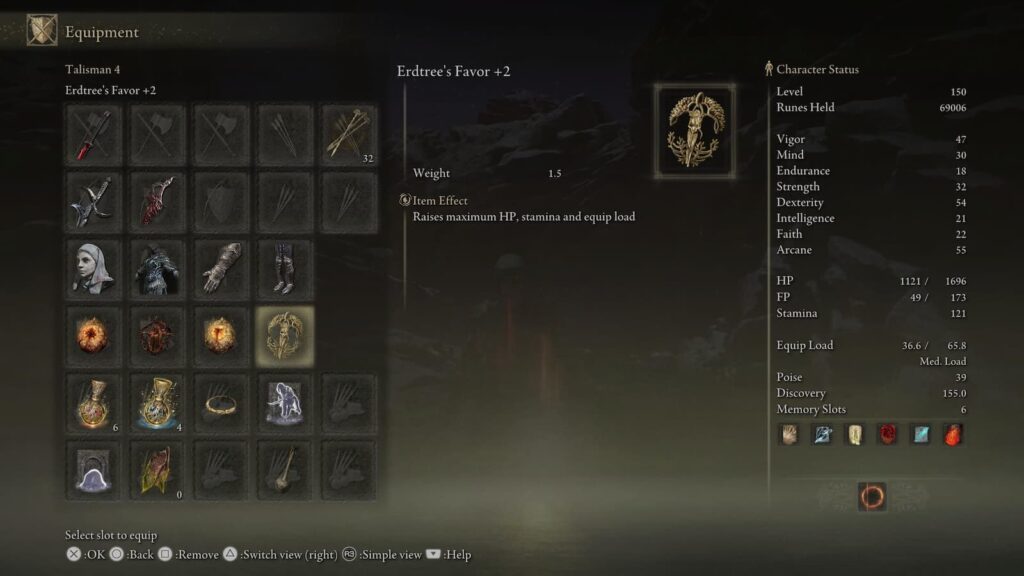 Elden Ring, meilleur build et niveau de personnage pour le DLC Shadow of the Erdtree Elden Ring Erdtrees Faveurs