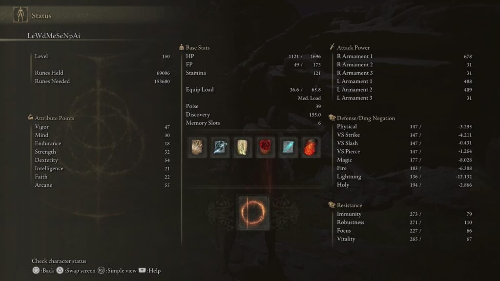 Elden Ring, meilleur build et niveau de personnage pour le DLC Shadow of the Erdtree Meilleures statistiques du DLC Shadow of the Erdtree d'Elden Ring