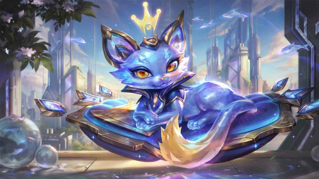 Fond d'écran officiel du skin Prestige Cyber ​​Cat Yuumi