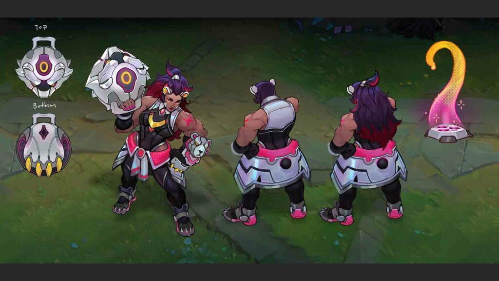 Tous les skins Anima Squad en mode de jeu PvE que vous pouvez également utiliser sur Summoner's Rift Art conceptuel du skin Battle Bear Illaoi