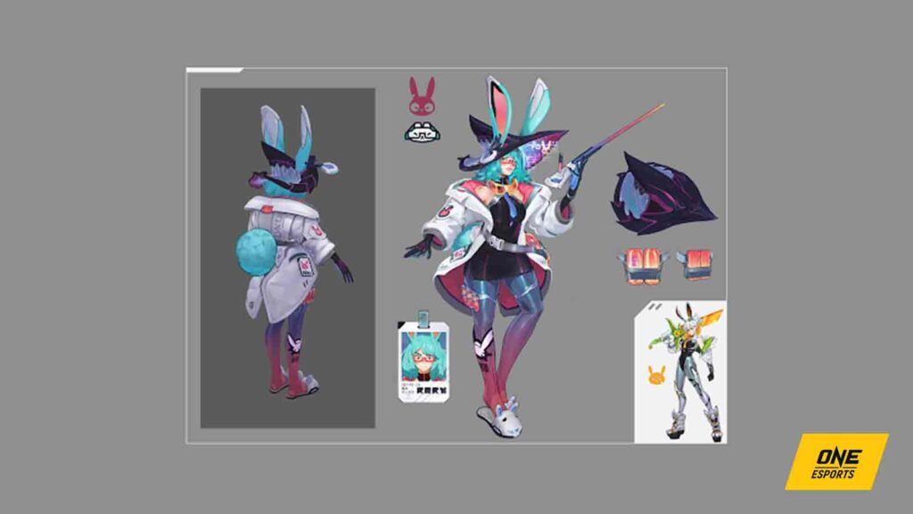 Tous les skins Anima Squad en mode de jeu PvE que vous pouvez également utiliser sur Summoner's Rift Art conceptuel de Battle Bunny Aurora