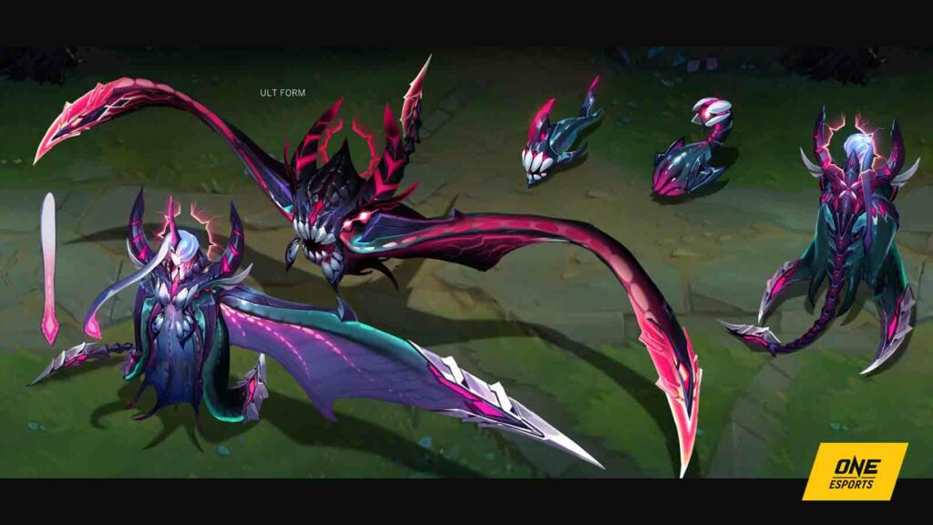 Tous les skins Anima Squad en mode de jeu PvE que vous pouvez également utiliser sur Summoner's Rift Art conceptuel du skin Primordien Bel'Veth