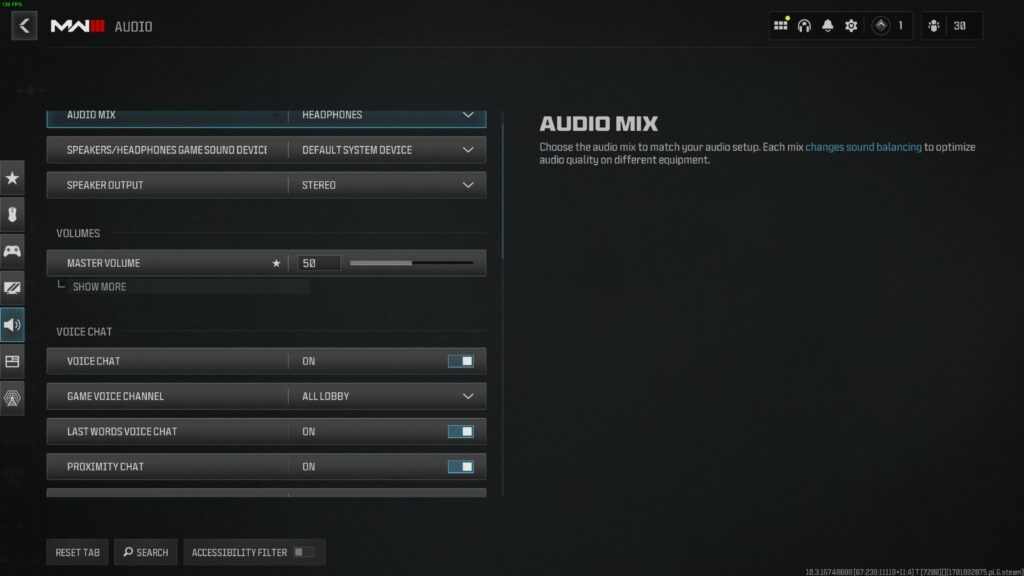 Guide des meilleurs paramètres de Warzone : contrôleur, graphiques et audio Meilleurs paramètres audio de Warzone