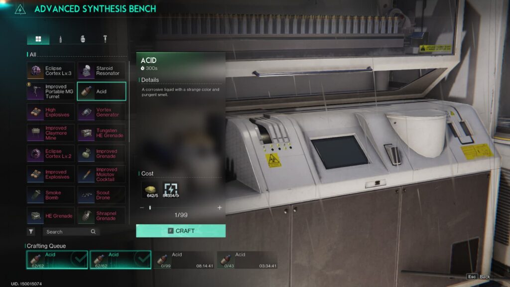 La meilleure ferme acide d'Once Human