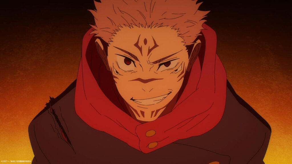 Les personnages principaux de Jujutsu Kaisen, Yuji Itadori, sont vus contrôlés par Sukuna dans l'épisode 18 de la saison 2 de l'anime