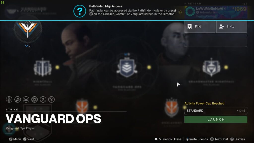 Démarrer des activités rituelles dans Destiny 2