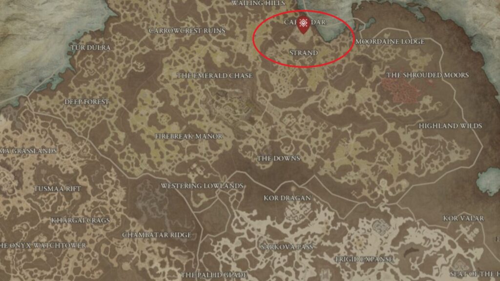 Emplacements des boss mondiaux de Diablo 4