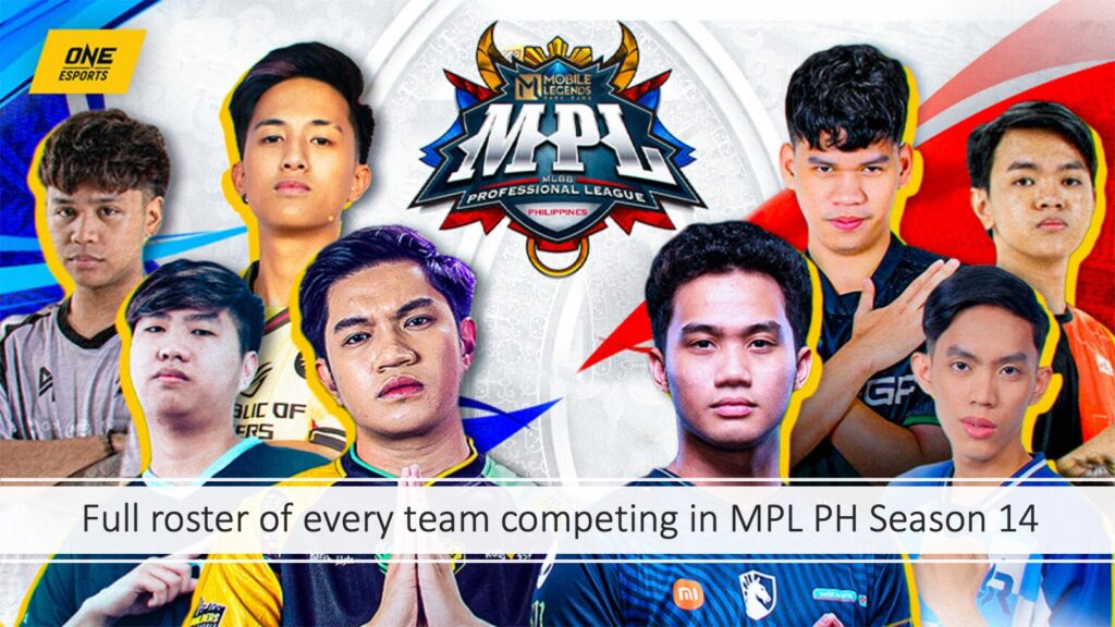 Liste complète de toutes les équipes de la saison 14 de la MPL PH par ONE Esports