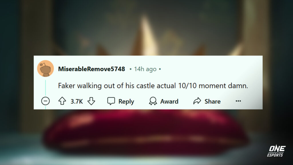 Réaction de Heavy Is The Crown sur Reddit par l'utilisateur MiserableRemove5748