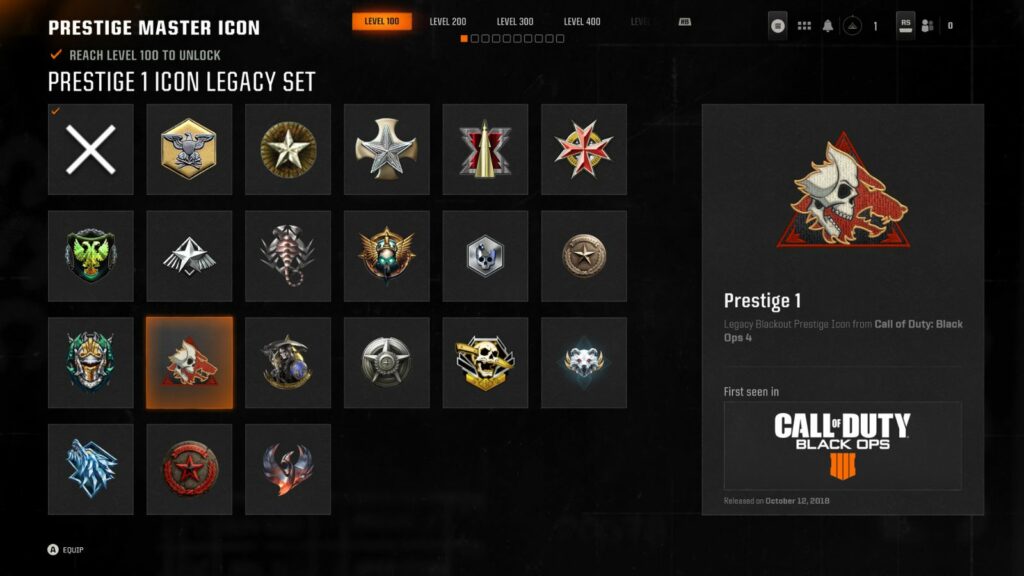 Toutes les récompenses Black Ops 6 Prestige : montrez votre dévouement avec ces objets exclusifs Ensemble d'icônes héritées Black Ops 6 Prestige Master niveau 100