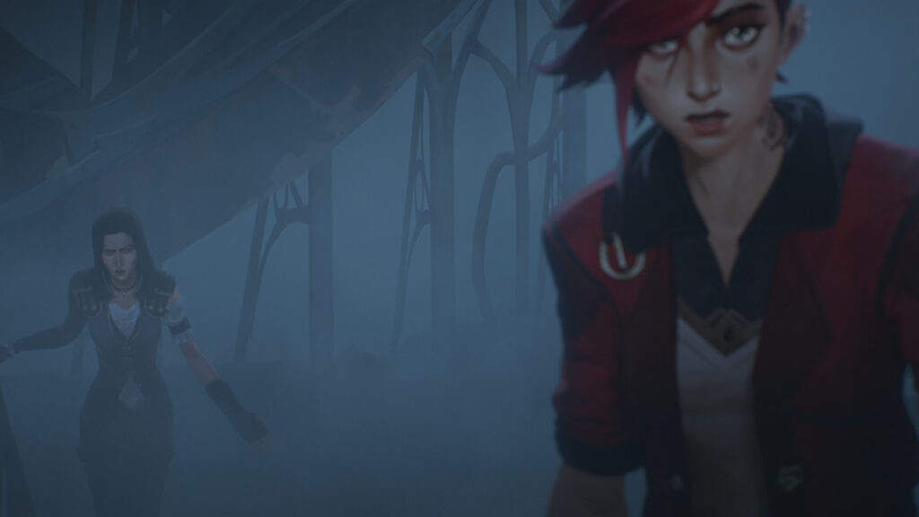 La relation de Caitlyn et Vi dans Arcane – chronologie complète, historique des rencontres Caitlyn et Vi affrontent Jinx dans Arcane saison 1 épisode 6