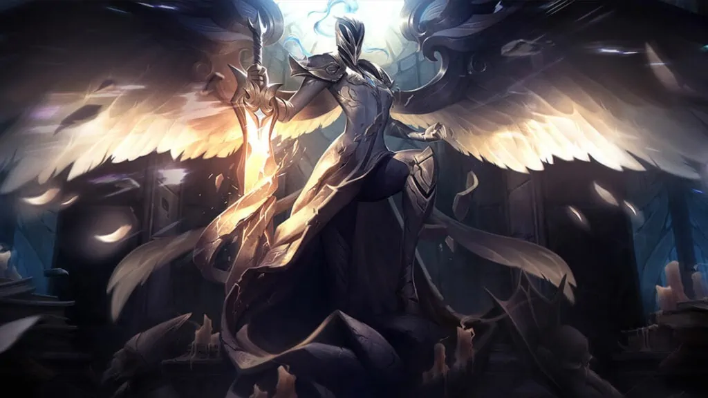 8 skins League of Legends les plus rares que vous ne posséderez probablement jamais de cette vie Splash art de Kayle argentée