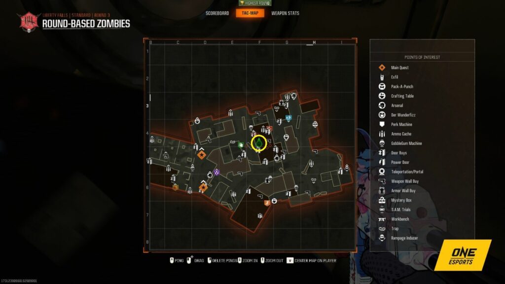 Comment obtenir et utiliser facilement les clés de butin dans Black Ops 6 Zombies Affichage de la zone d'épargne et de prêt sur la carte tactique de Liberty Falls dans Black Ops 6 Zombies