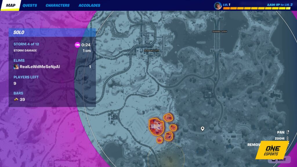 Où se trouve la Shoguns Arena à Fortnite Carte Fortnite de l'arène des Shoguns