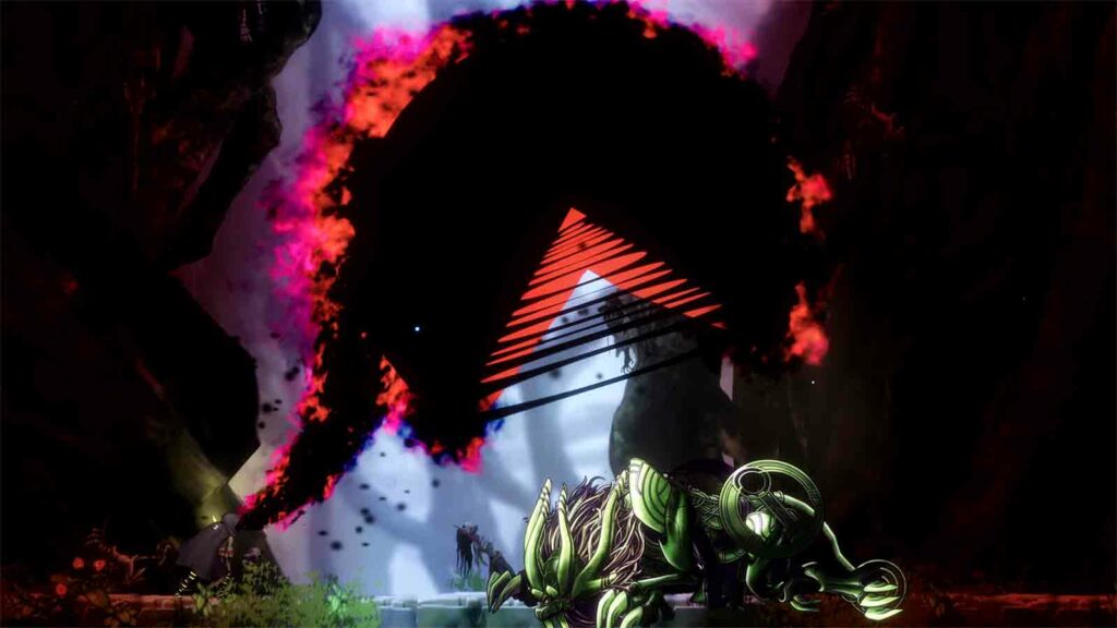 Shadow Labyrinth est-il connecté à Pac-Man de Secret Level ? Comment cette « vision sombre » a pris forme Capture d'écran officielle de Shadow Labyrinth montrant le sombre Pac-Man sur le point de manger un ennemi