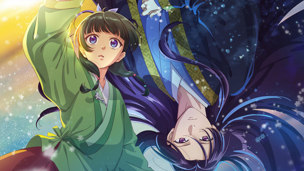 The Apothecary Diaries saison 2 épisode 1 date de sortie, heure exacte, où regarder Yin et Yang Maomao et Jinshi art officiel des journaux d'apothicaire