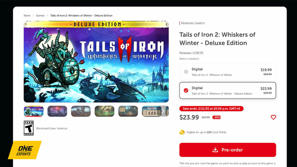 Tails of Iron 2 Deluxe Edition : partez à la conquête du Nord gelé avec les meilleurs ensembles d'armures Précommande de Tails of Iron 2 Whiskers of Winter