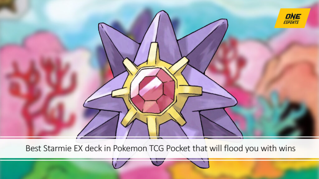 meilleur dialga ex de jeu en pokemon tcg poche - dominer avec des cartes à hauteur Starmie in One Esports a présenté l'image pour l'article "Best Starmie Ex Deck in Pokemon TCG Pocket qui vous inondera de victoires"