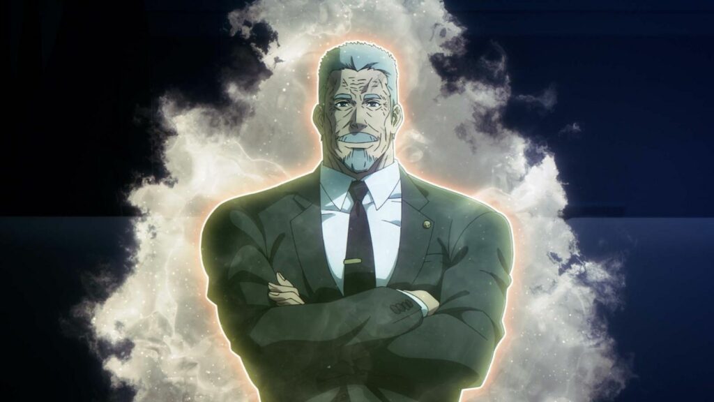 Personnage de nivellement en solo Go Gunhee, le président de la Hunter's Association, vu dans l'épisode 4 de la saison 2