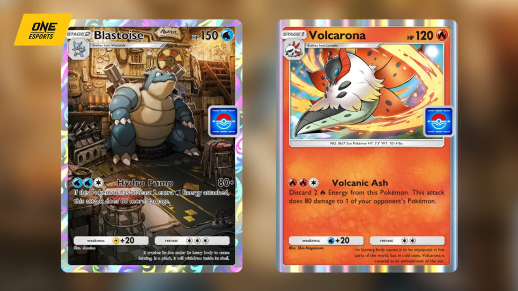 Cartes promotionnelles de l'événement Venusaur : illustration complète Blastoise, Volcarona