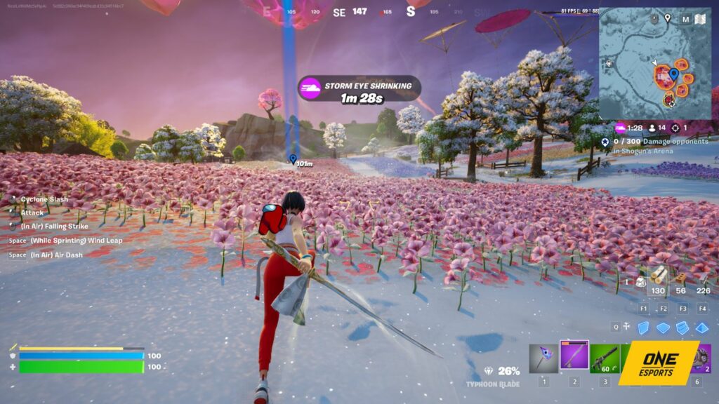 Où se trouve la Shoguns Arena à Fortnite Arène des Shoguns à Fortnite