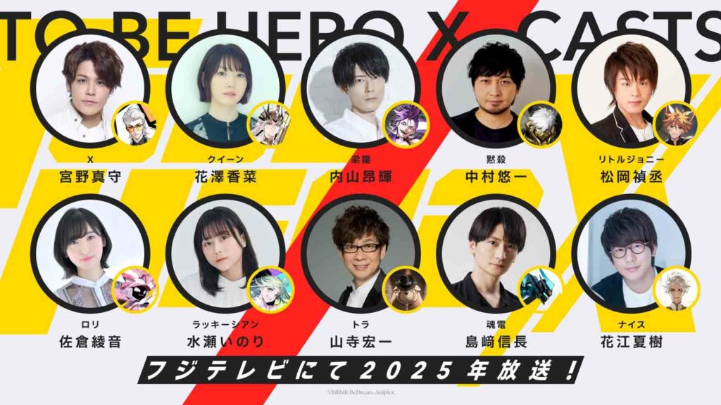 Pour être Hero X: personnages, histoire, acteurs vocaux, seiyuu Pour être héros x japonais seiyuu cast