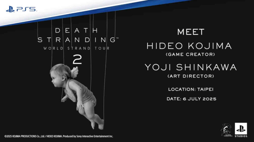 Avoir une chance de rencontrer Hideo Kojima et Yoji Shinkawa à Death Stranding World Strand Tour 2 Taipei