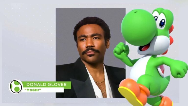 Donald Glover joue Yoshi dans le film Super Mario Galaxy