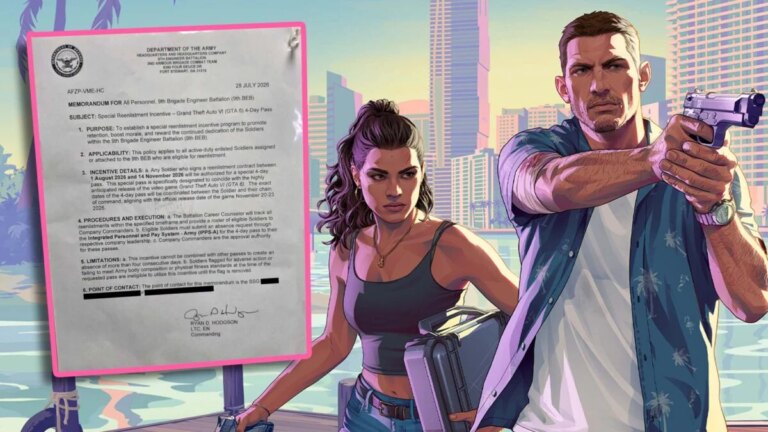 Un bataillon de l&rsquo;armée aurait offert du temps libre pour jouer à GTA 6 en guise de bonus de réenrôlement