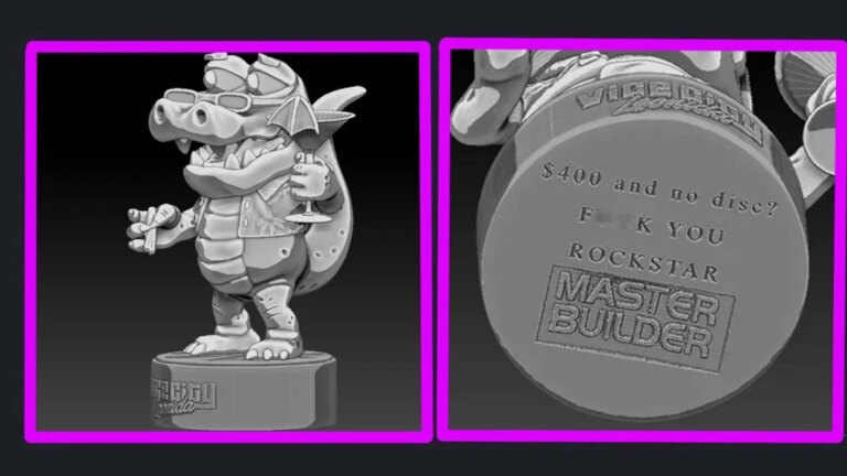 La statue Gator de la boîte de collection de GTA 6 peut désormais être imprimée en 3D : « 400 $ sans disque ? Va te faire foutre, Rockstar&rsquo;