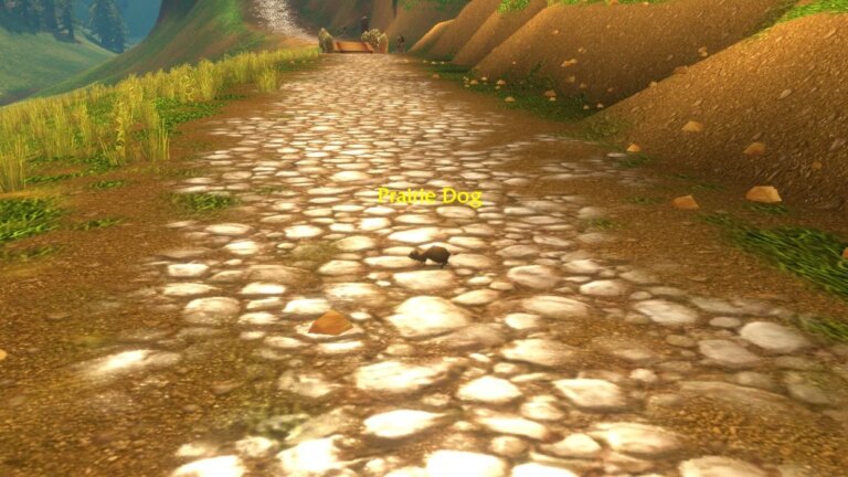 Éloge du terrible chien de prairie polygonal de World Of Warcraft
